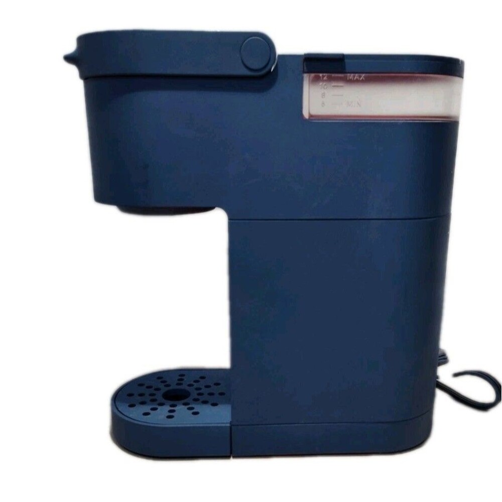 Keurig K-Mini Coffee Maker Hand Painted Blue Grey Tested Working